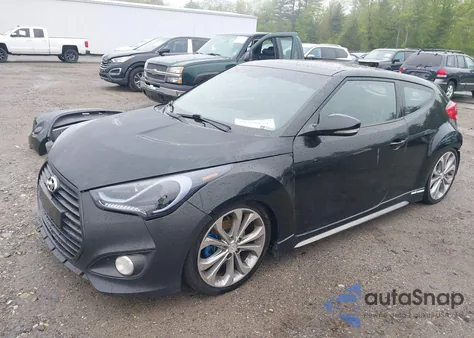 2013 Hyundai Veloster Turbo W/Blue z USA, uszkodzony, nr VIN KMHTC6AE1DU110308